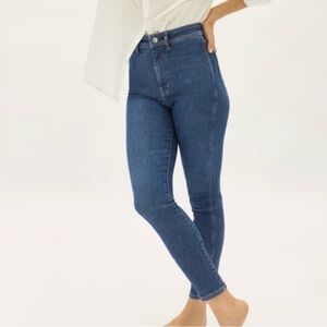 Everlane The Way High Skinny Jean in vintage blue wash